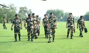 BSF chief inspects International Border in Jammu, interacts with personnel