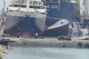 Capsized Iranian destroyer salvaged after nearly two weeks Capsized Iranian destroyer salvaged after nearly two weeks