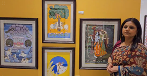 Paintings of Hindu deities captivate audiences at Delhis Bikaner House