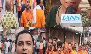 Devotees throng Kashi Vishwanath temple on first Shravan Somwar