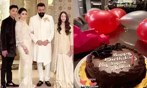 Sanjay Dutt pens sweet bday note for wife Maanayata; latter drops glimpses from celebration