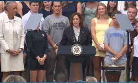 Kamala Harris calls Bidens achievements unmatched in first remarks