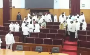 Odisha Assembly session: Oppn stages walkout during Governors address Odisha Assembly session: Oppn stages walkout during Governors address