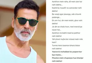 Akshay Kumar turns ‘shayar’ on a leisure day, reflects on struggles of life