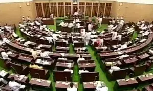 BJP stages walkout from Telangana Assembly over resolution against Budget