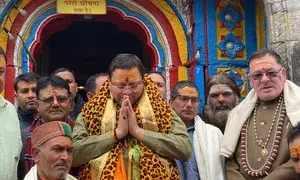 CM Pushkar Singh Dhami prays at Baba Kedarnath, engages with locals