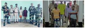 Six more Bangladeshis held in Tripura for illegal entry Six more Bangladeshis held in Tripura for illegal entry