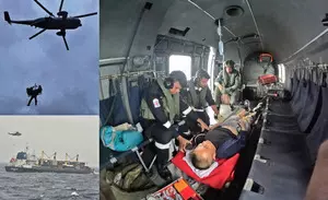 Indian Navy rescues critically injured Chinese mariner off Mumbai coast