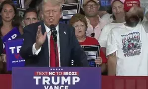 Trump calls Harris left lunatic at campaign rally