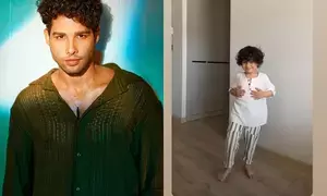Siddhanth Chaturvedi shares a glimpse of his little carbon copy