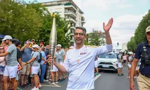 Abhinav Bindra carries Paris Olympic Flame ahead of opening ceremony