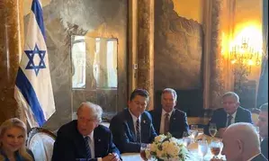 Trump receives Netanyahu, wife at Mar-a-Lago