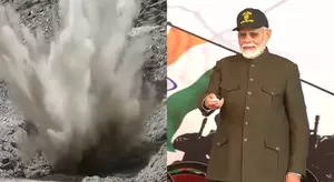 PM Modi carries out first blast of Shinkun La tunnel in Ladakh PM Modi carries out first blast of Shinkun La tunnel in Ladakh