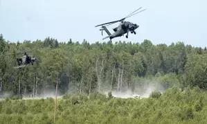 Three US military helicopters make emergency landing in Japan