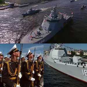 Indian warship joins Russias traditional Navy Day parade in St Petersburg