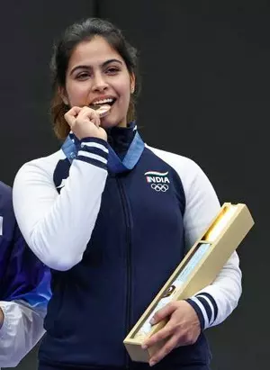 President Murmu, PM Modi lead political leadership in hailing Manu Bhakers historic bronze