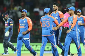 2nd T20I: India clinch seven-wicket win in rain-affected match, seal series in Lanka 2-0 2nd T20I: India clinch seven-wicket win in rain-affected match, seal series in Lanka 2-0