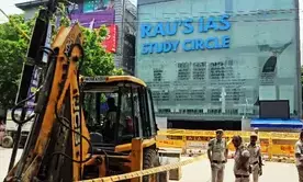 Bulldozer action in Delhi’s Old Rajinder Nagar after 3 drown in flooded basement; JE, AE sacked