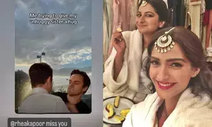 Sonam Kapoor misses her ‘unhuggy sister’ Rhea Kapoor