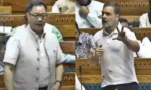 Fiery exchange between Rahul and Rijiju in LS; Speaker gives piece of advice to LoP
