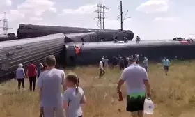 Over 100 injured as train derails in Russias Volgograd