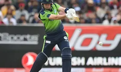 Harry Tector fined for showing dissent during Ireland’s one-off Test against Zimbabwe