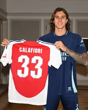 Arsenal sign Italian defender Riccardo Calafiori on long-term contract