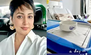 Hina Khan shares a glimpse into her life during chemotherapy