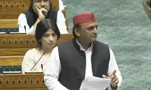 Akhilesh Yadav takes ‘Parle-G’ jibe at BJP govt in Lok Sabha