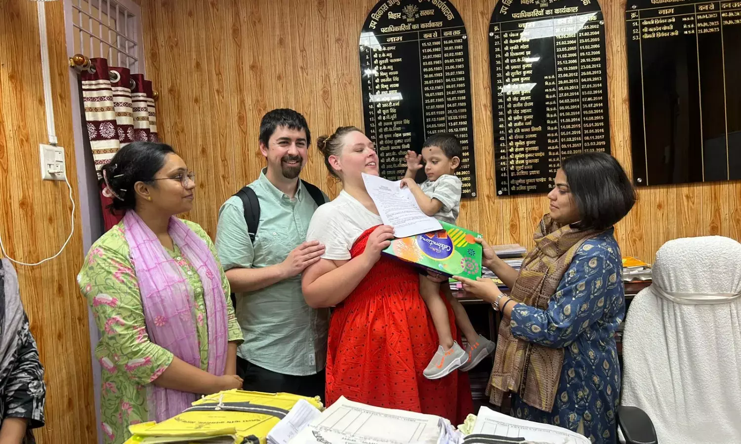 American Couples 8-Year Wait Ends as They Adopt Child in Bihars Saran District
