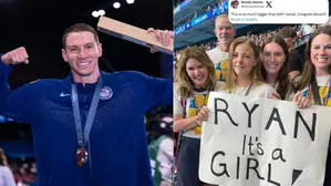 Paris Olympics: US swimmer Ryan Murphy gets gender reveal surprise from wife after winning bronze