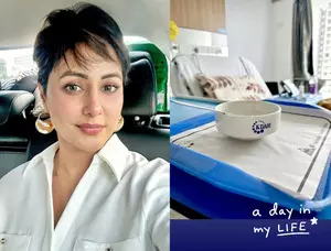Hina Khan shares a glimpse into her life during chemotherapy Hina Khan shares a glimpse into her life during chemotherapy