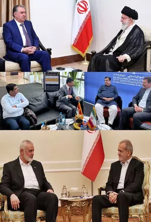 Host of foreign dignitaries in Iran for President Pezeshkians inauguration (Lead)