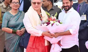 Telangana CM welcomes newly-appointed Governor Varma