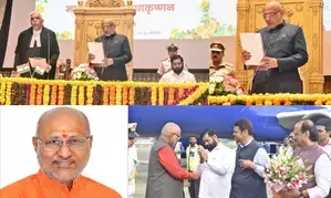 CP Radhakrishnan sworn-in as 21st Governor of Maharashtra at Mumbai Raj Bhavan