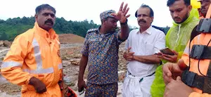 Union Minister George Kurian visits landslide-hit Wayanad, meets survivors Union Minister George Kurian visits landslide-hit Wayanad, meets survivors