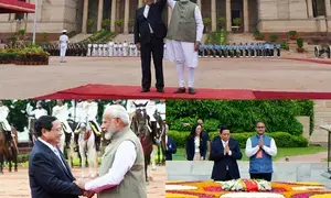 Vietnamese PM accorded ceremonial welcome at Rashtrapati Bhavan