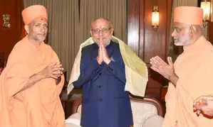 BAPS extends greetings to new Maharashtra Governor CP Radhakrishnan