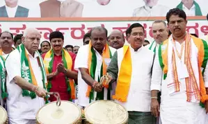 BJP begins Bengaluru-Mysuru padyatra for CM Siddaramaiah’s resignation