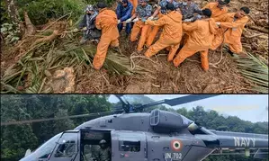 Indian Navy deploys multiple teams, ALH to enhance relief & rescue operations in Wayanad