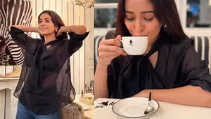 Asha Negi romances a ‘cup of joe’: Love is in the air Asha Negi romances a ‘cup of joe’: Love is in the air