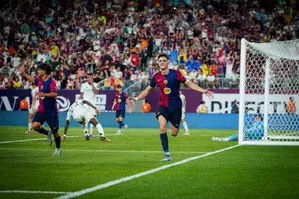 FC Barcelona defeat Real Madrid 2-1 in El Clasico friendly FC Barcelona defeat Real Madrid 2-1 in El Clasico friendly