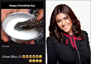 Ektaa Kapoor shares cryptic Friendship Day post about a snake in  disguise of a friend
