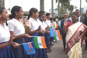 Great feeling: Prez Murmu lauds Indian diaspora in Fiji Great feeling: Prez Murmu lauds Indian diaspora in Fiji