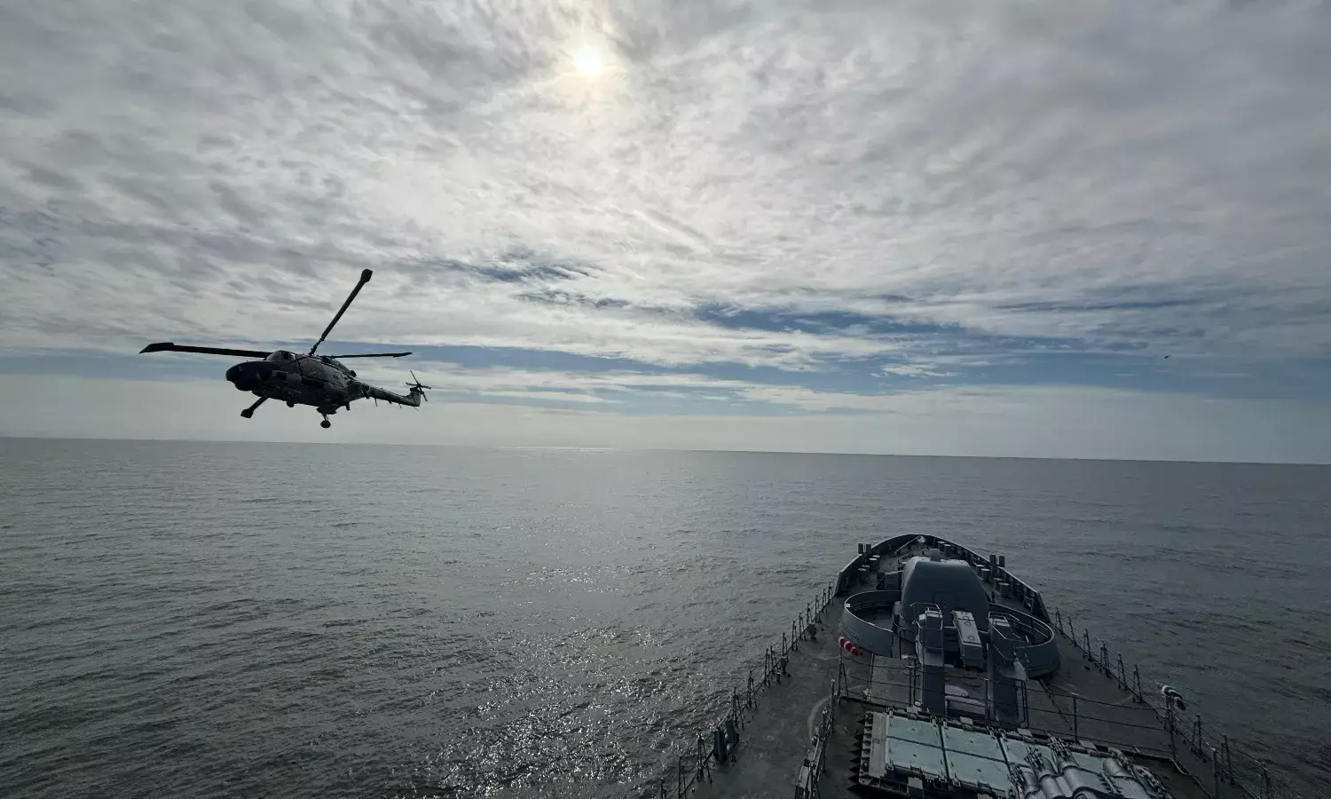 Indian Navys INS Tabar Conducts Joint Exercise with German Forces in North Sea