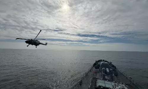Indian Navys INS Tabar Conducts Joint Exercise with German Forces in North Sea