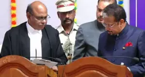 Kailashnathan takes oath as Lt Governor of Puducherry Kailashnathan takes oath as Lt Governor of Puducherry