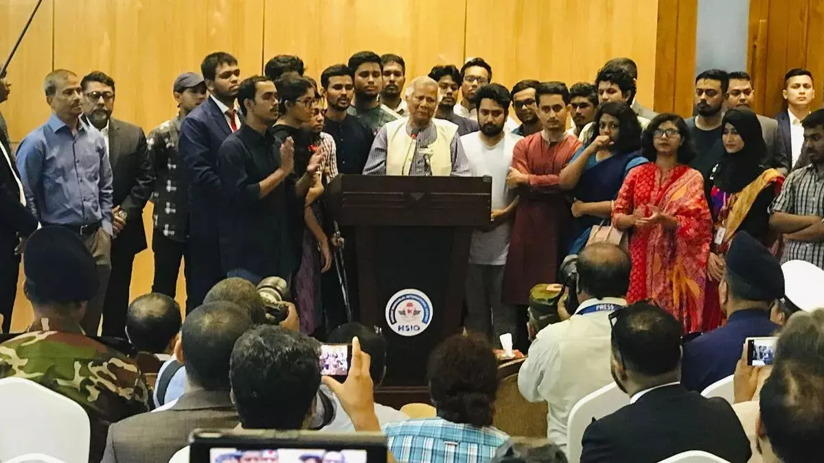 Mohammed Yunus Vows to Ensure Safety and Urges Youth to Rebuild Bangladesh Mohammed Yunus Vows to Ensure Safety and Urges Youth to Rebuild Bangladesh