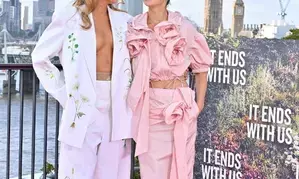 Blake Lively encounters wardrobe malfunction at London photocall, handles it like a pro