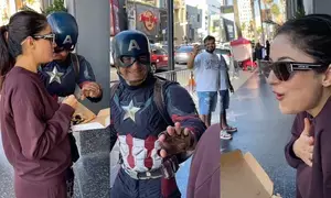 Shehnaaz Gill got scared when Captain America tried stealing her food